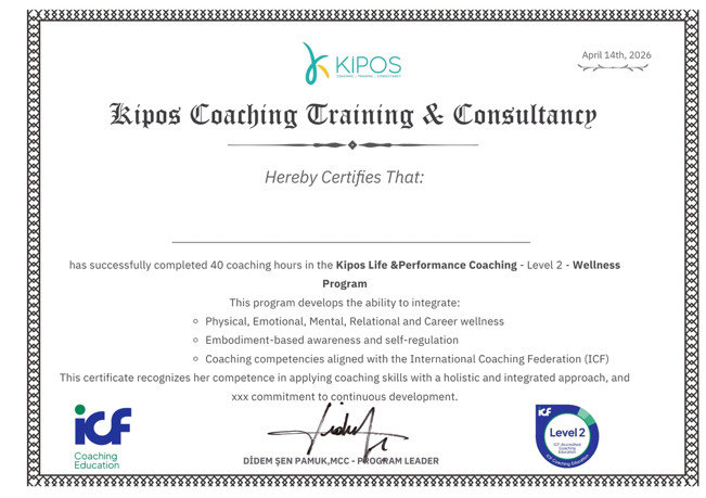 ICF Level 2 Sertifika